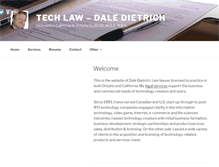 Tablet Screenshot of daledietrich.com